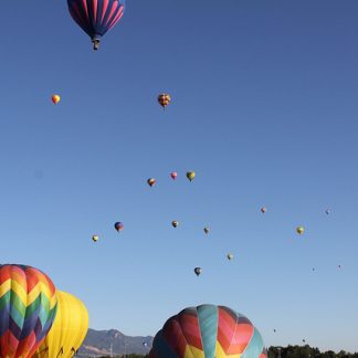 Hot air ballooning flight (from Pisa)